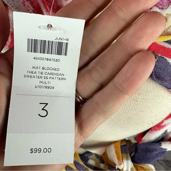 Women's Chico's front tie cardigan size 3 - Picture 4 of 6
